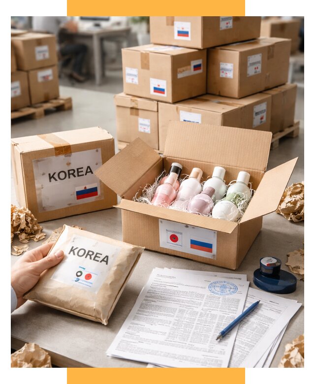 Доставка косметики из Кореи от 8636 р. под ключ | СетСервис-Крс