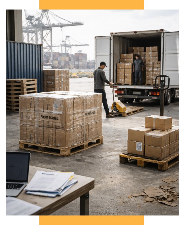 Доставка грузов из Израиля от 15240 р., логистика от СетСервис-Крс