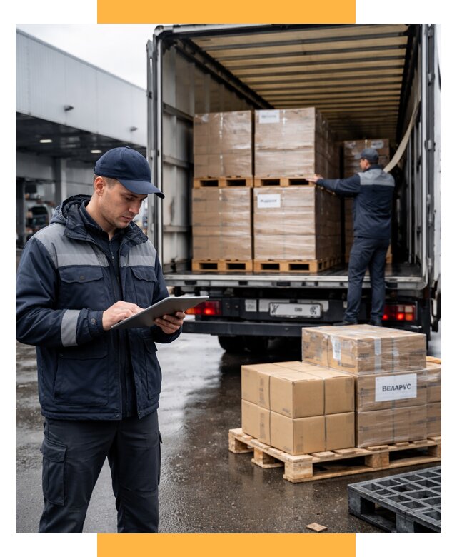 Доставка грузов из Беларуси от 15240 р. логистика СетСервис-Крс