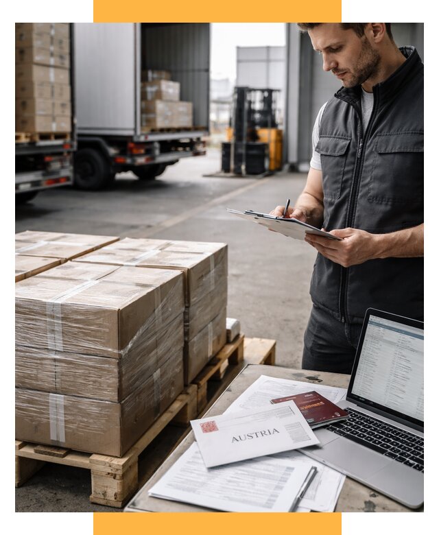 Доставка в Австрию от 66040 р. Логистика и экспорт СетСервис-Крс