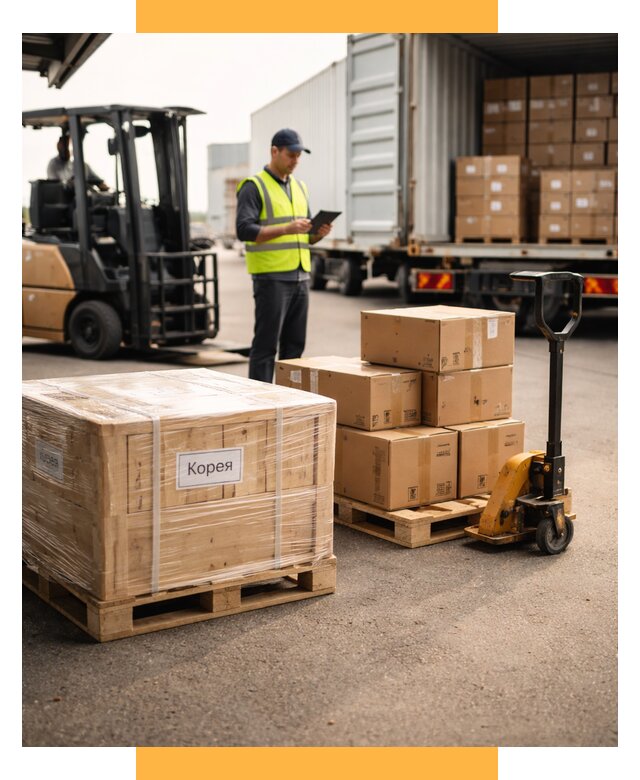Доставка грузов в Корею из России от 35560 р. | СетСервис-Крс