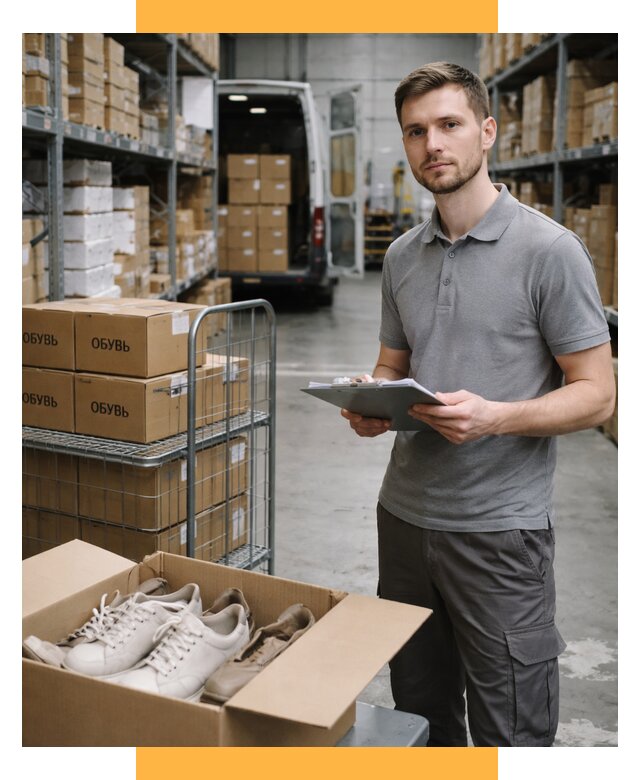 Доставка обуви из Китая и Турции от 4572 р. СетСервис-Крс