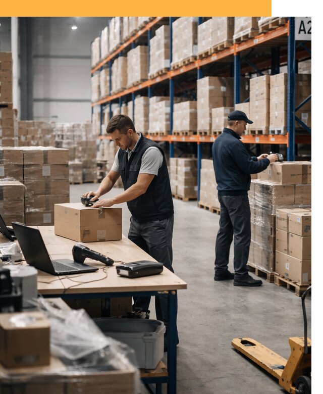 Склад консолидации в Европе: хранение, сортировка от 6604